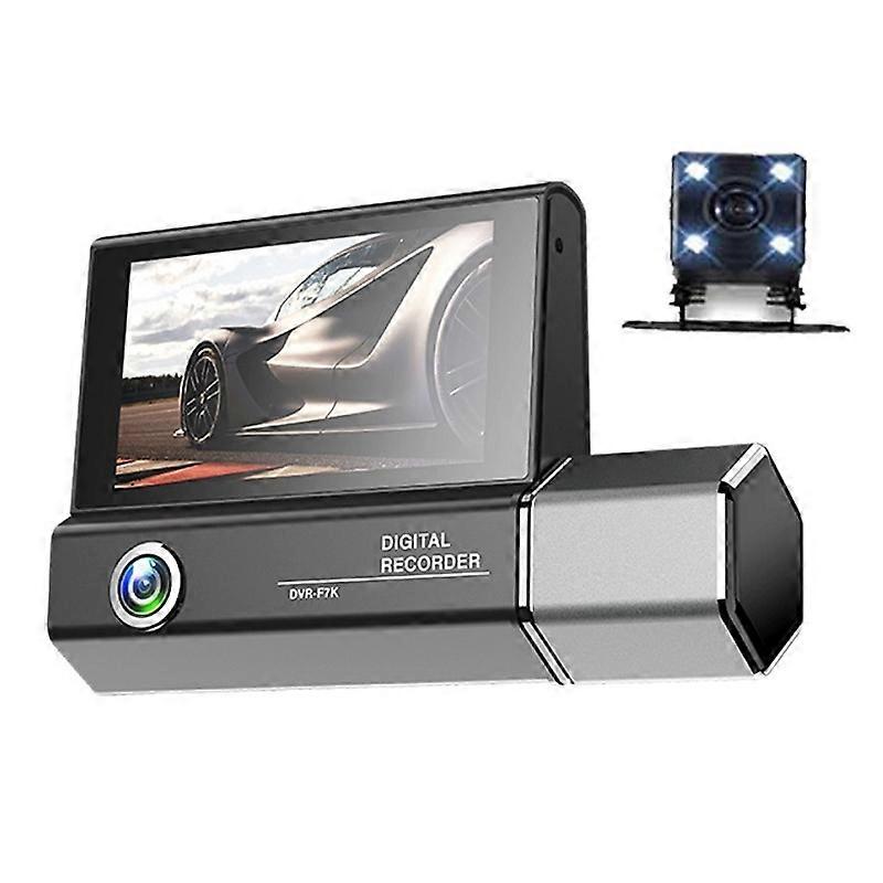 3 Lens Video HD 1080P Multi-language Driving Recorder F10