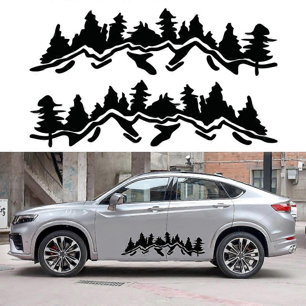 2 PCS/Set D-924 Mountain Woods Pattern Car Modified Decorative Sticker