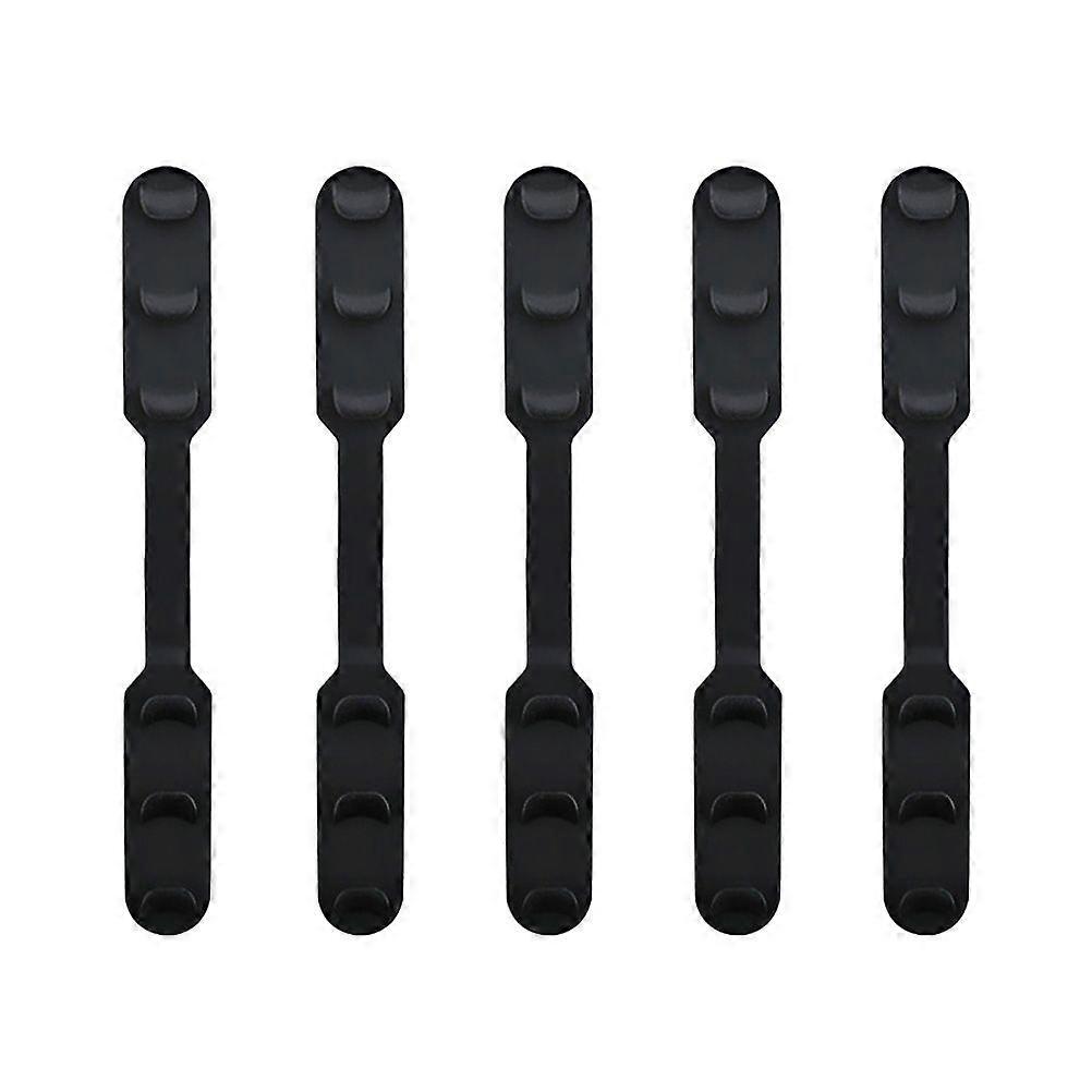 5 件面罩带延长扣可调节面罩绳扣实用面罩配件男女（黑色）