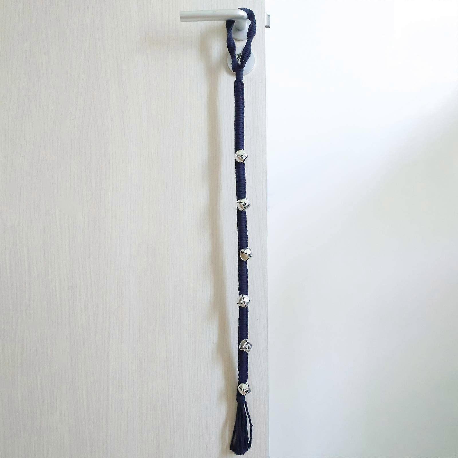 手工编织简单的狗挂门铃训练狗门铃，宠物用品，狗出门铃