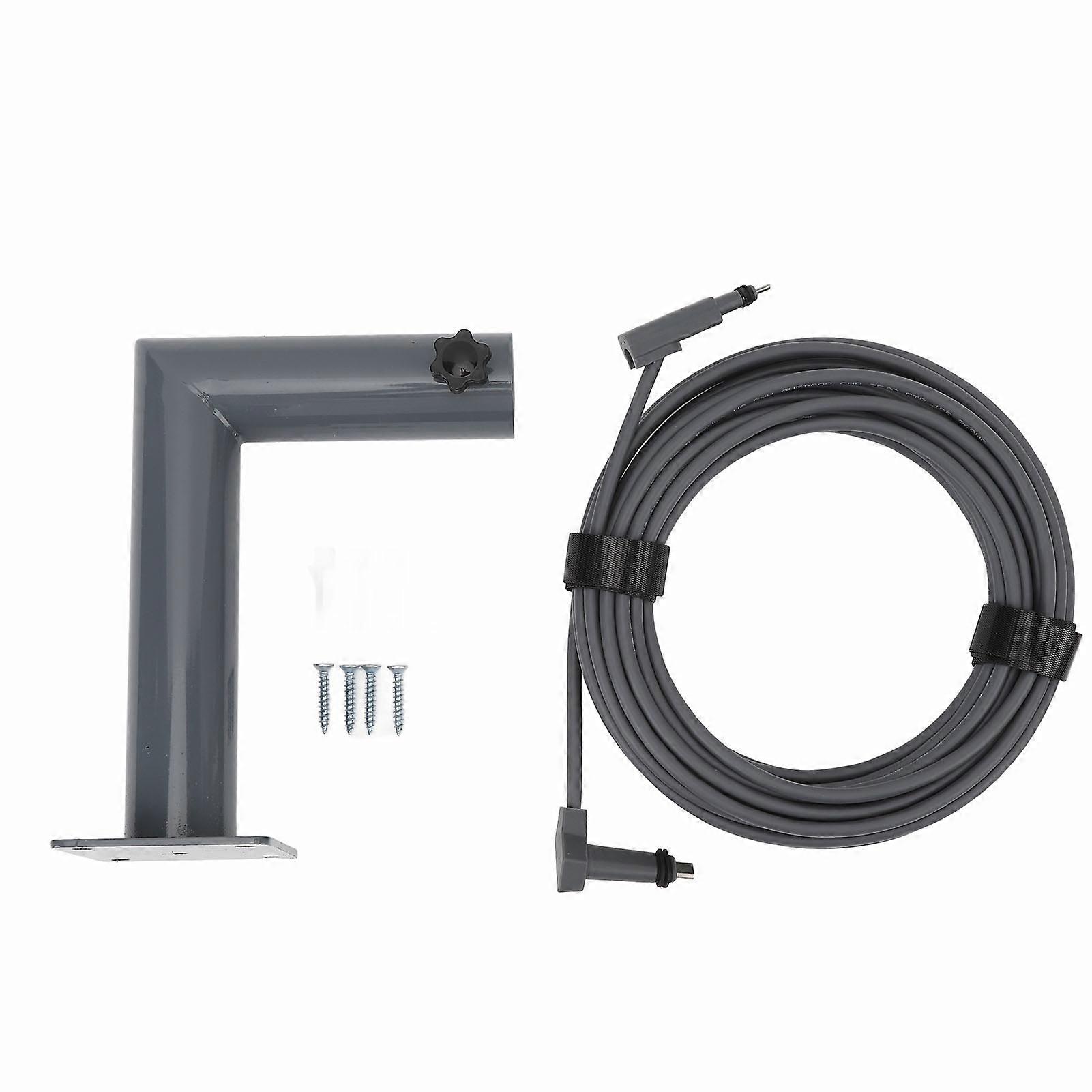 For Kit Rectangular Satellite Replacement Extension Cable and Long Wall Mount Set for Starlink V2