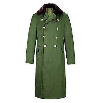 Military Coat Men's Winter Thick Long Section Green Cold-Proof  Cotton-Padded Clothes Large Trench Coat Jacket | Fruugo US