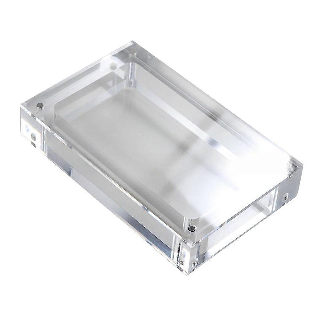 Acrylic Case Magnetic Lid Closure Display Showcase Storage Box for Game Console