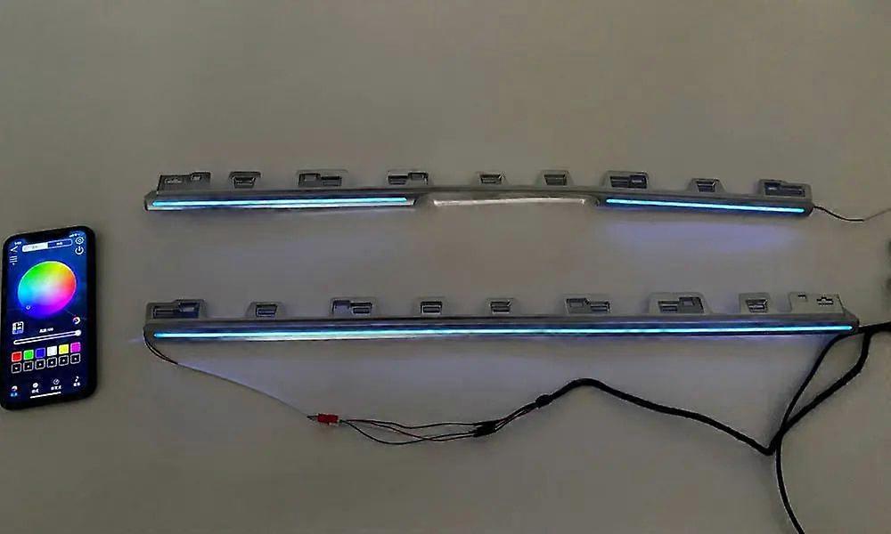 Radium engraving LED ambient light for Tesla Model 3/y 246-color LED ambient light under the center control dashboard