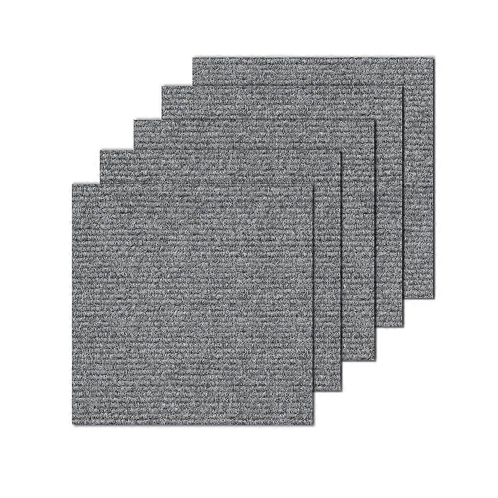 20Pcs Carpet Tiles Peel and Stick 12"x12" Waterproof Non-Slip Self Adhesive Squares Light Grey Carpet Tile for Rooms