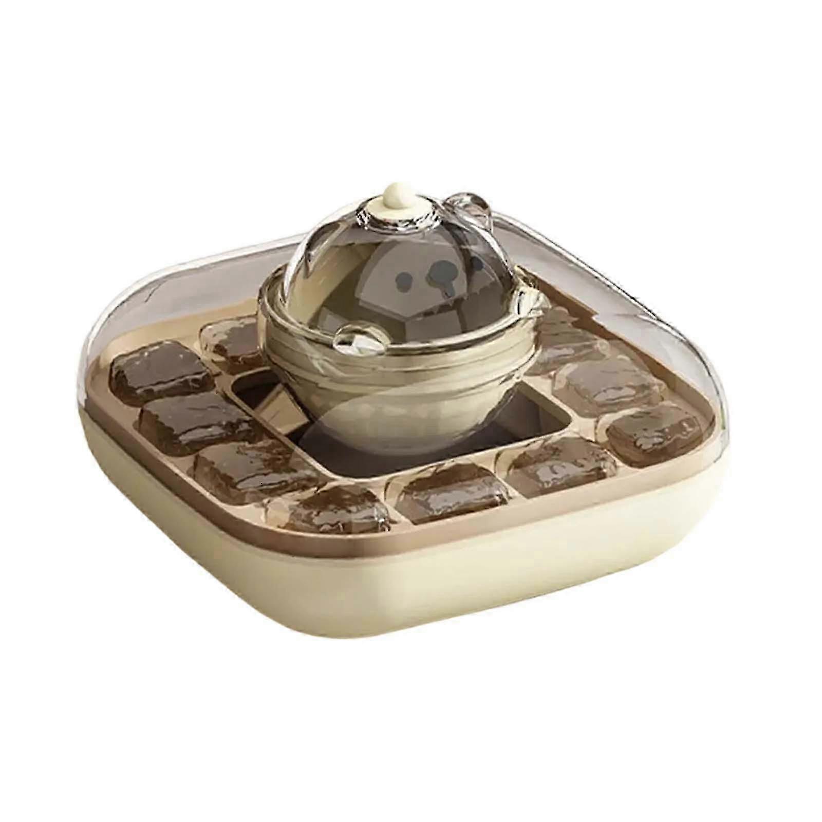 Ice Tray With Lid Food Grade Homemade Ice Box Home Refrigerator Storage Box PUW3643