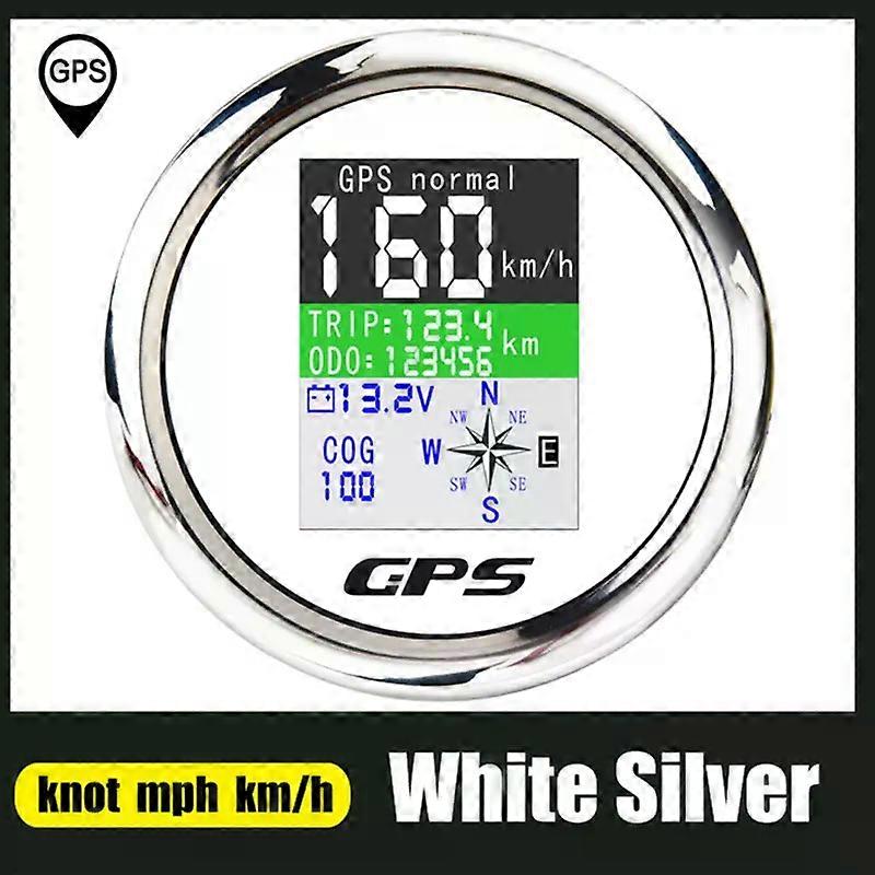 85mm GPS Speedometer Odometer Adjustable Trip ODO COG Voltmeter TFT Screen Speed Gauges compatible for  Motor Yacht Boat Car Outboard Engine