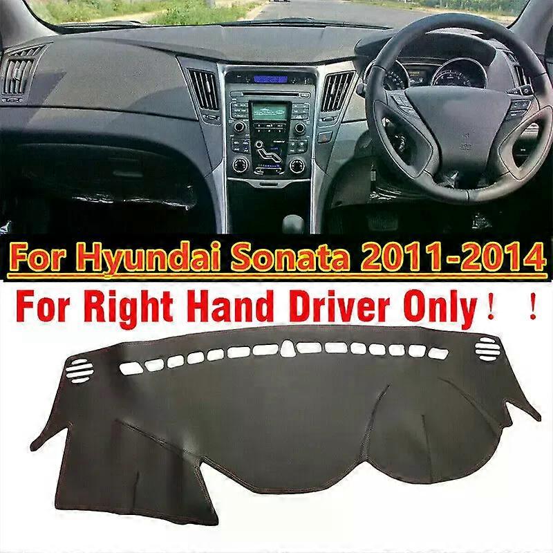 RHD For Hyundai Sonata 2011-2014 Leather Dashboard Dash Pad Cover Protector Mat