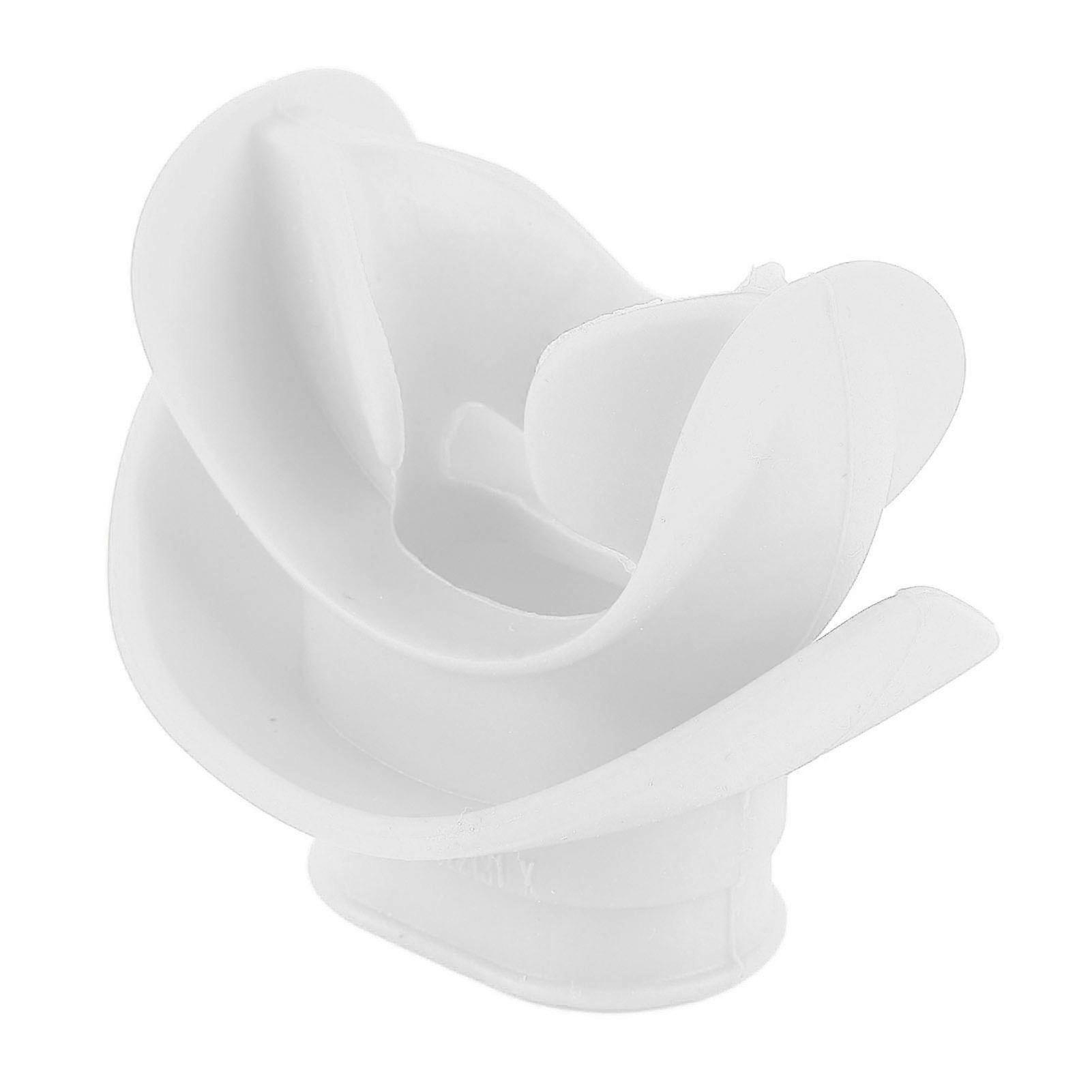 Diving Regulator Mouthpiece with Tie Silicone Comfortable Bite White