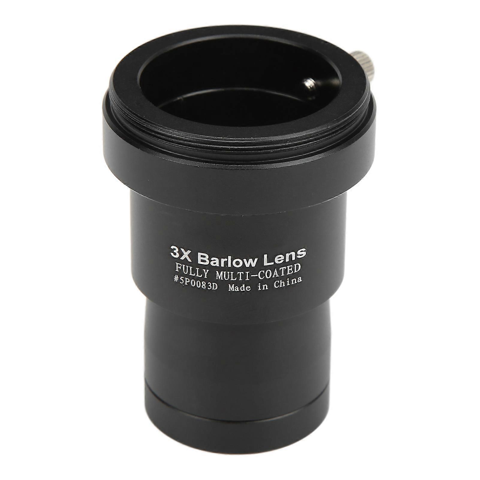 3X Magnification 1.25inch Eyepiece Lens with T2 Photography Thread for Landscape Viewing Astronomical Observation