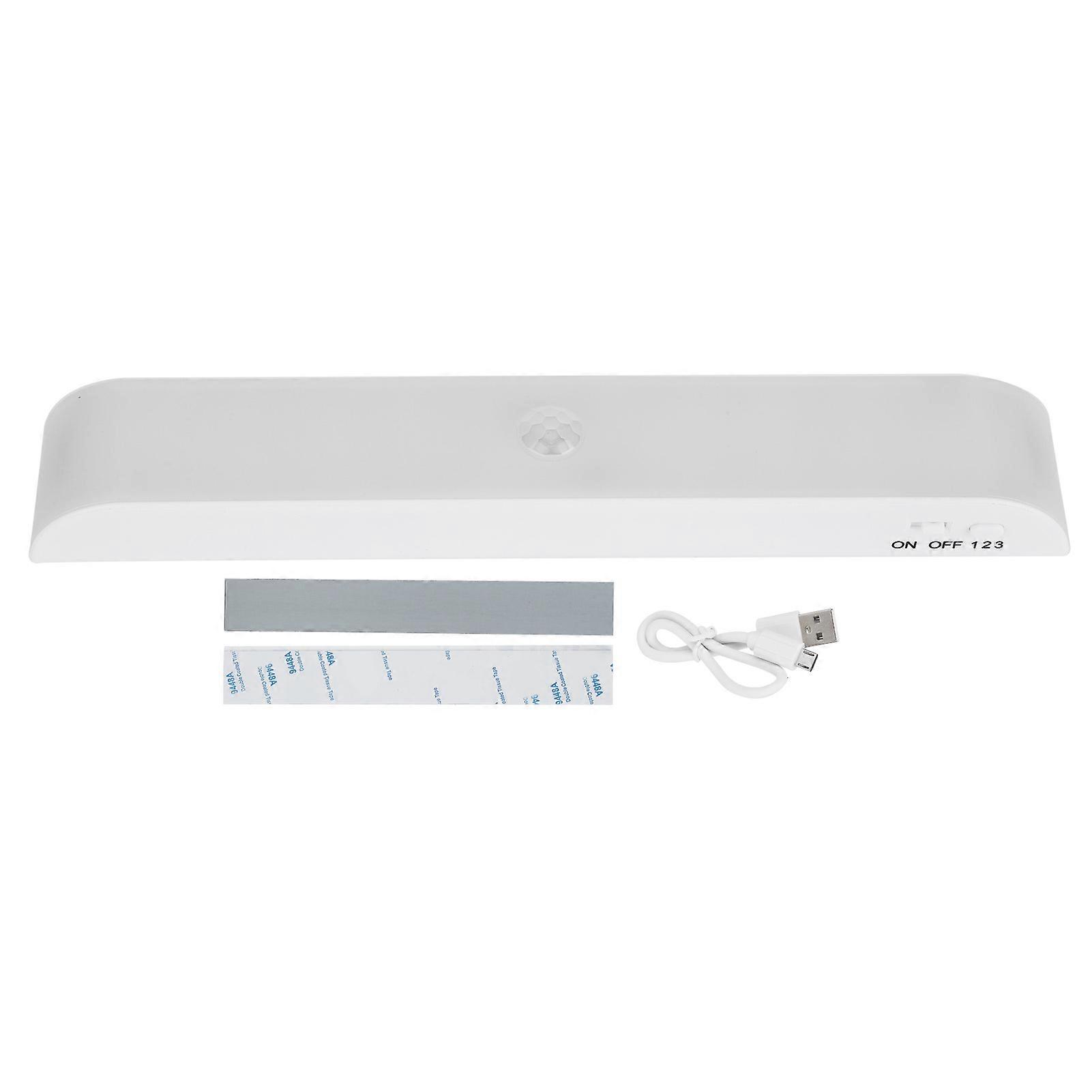 LED Motion Sensor Wireless Adhesive Type Cupboard Wardrobe Closet Light (Double Row White Light)