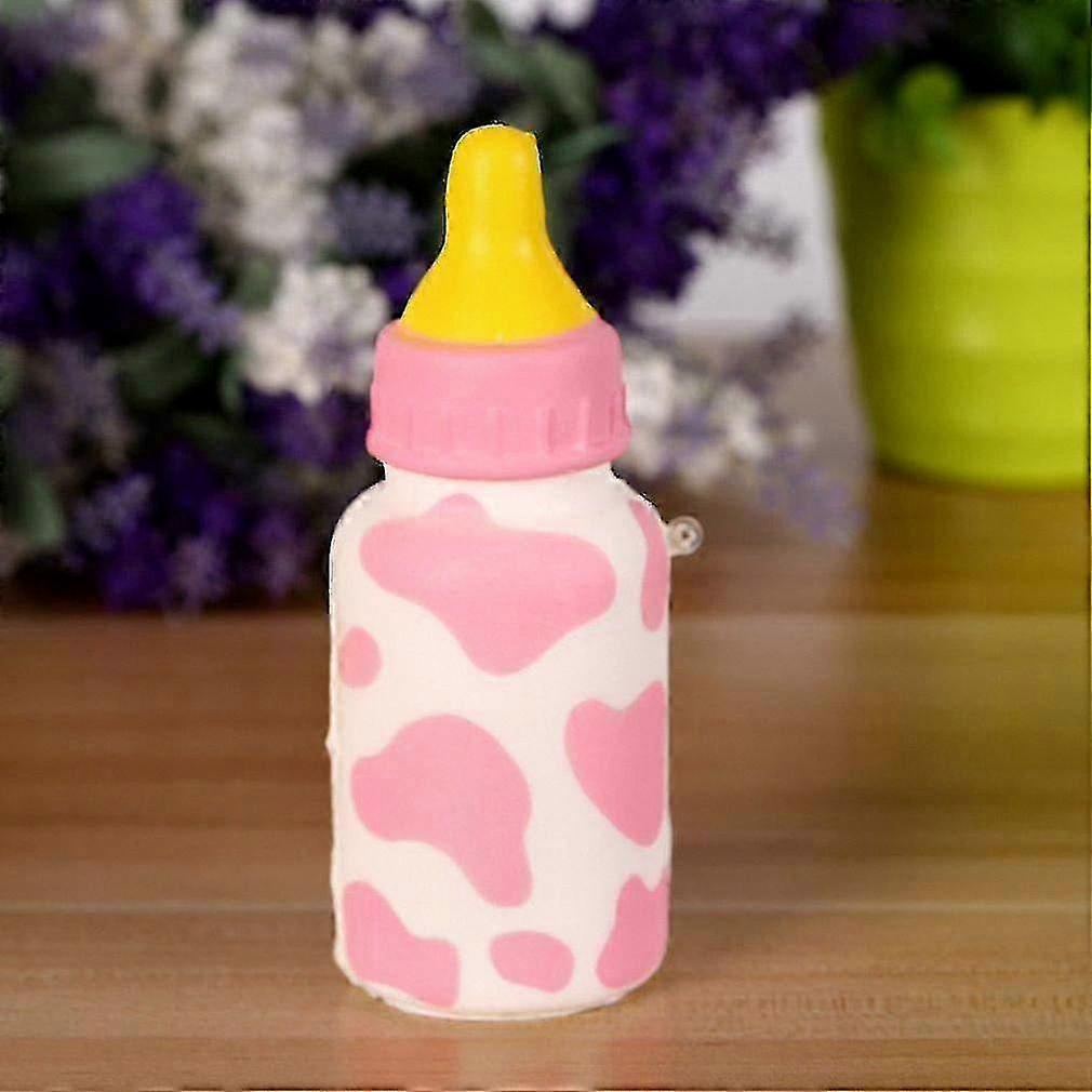 Slow Rebound Simulation Small Milk Bottle Cellphone Charm Hanging Strap for Various Brands Mobile Devices