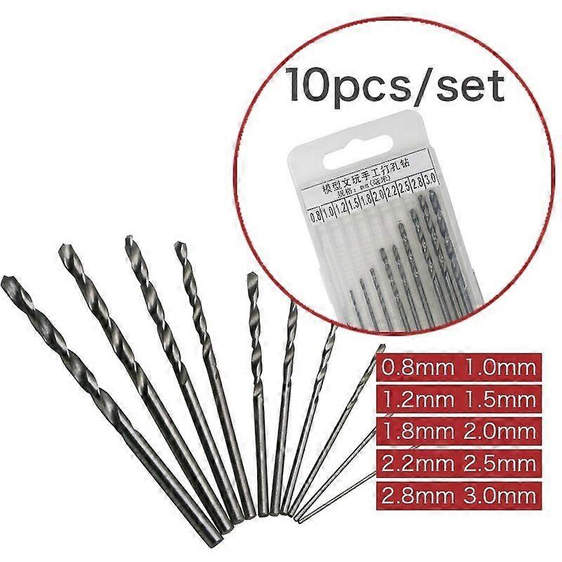 2025 Latest Model Drill Bit Set Titanium Plated Steel Round Shank Twist Drill Bit Straight Shank