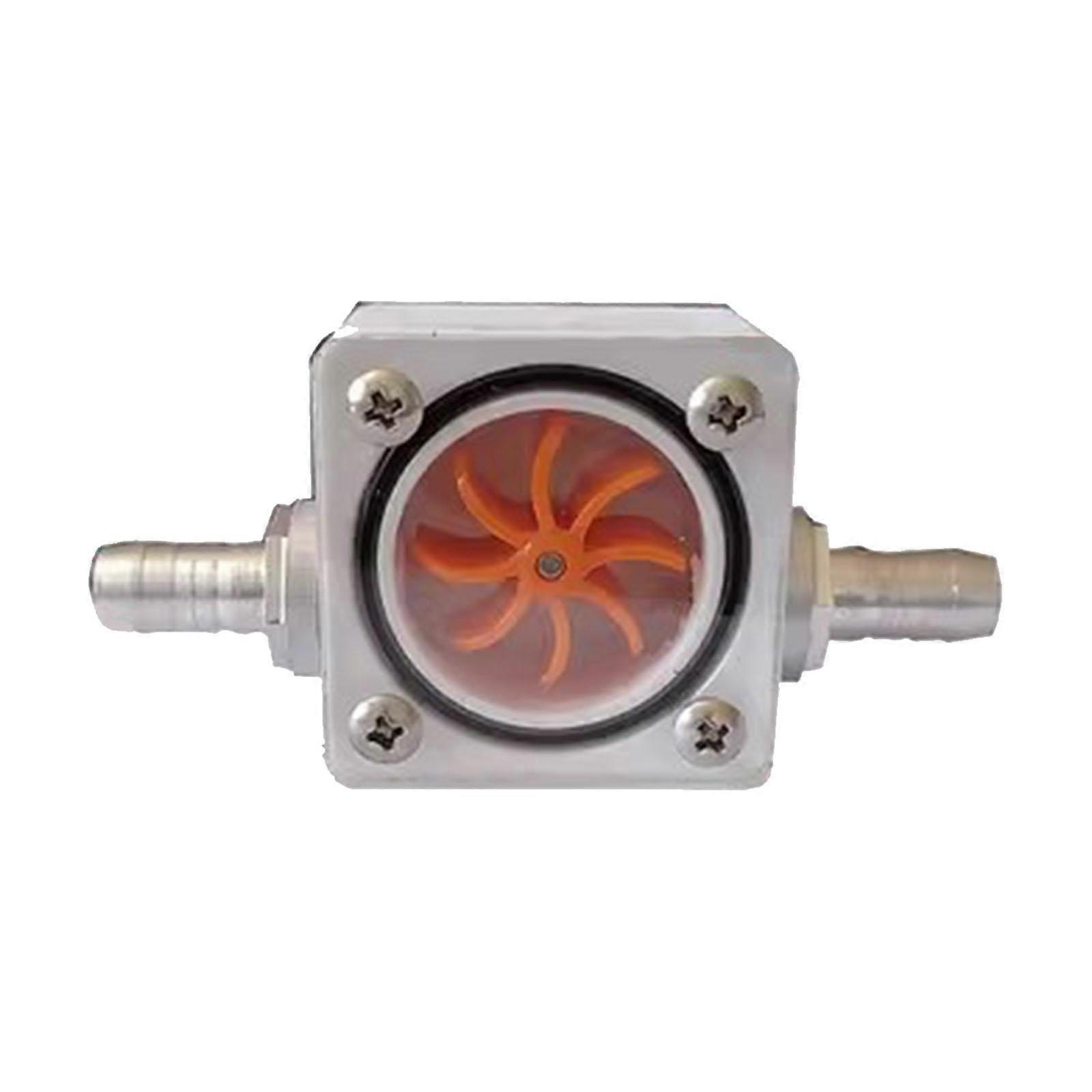 Water Flow Indicator Water Cooling System Practical Measuring Tool Connecter for