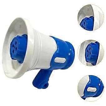 2x Mini Megafone de Brinquedo com Gravador para Crianças, Ideal para Atividades, Azul