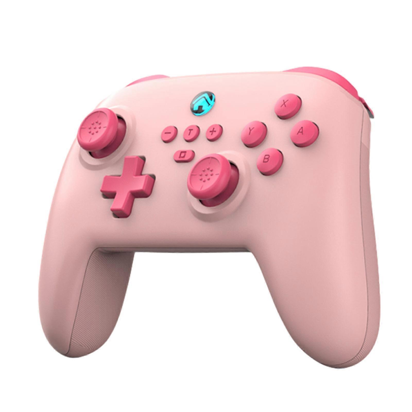 Wireless Bluetooth-compatible Gamepad for NS SwitchPro Game Controller Adjustable Vibration Wake Up For SwitchPro PC  Pink