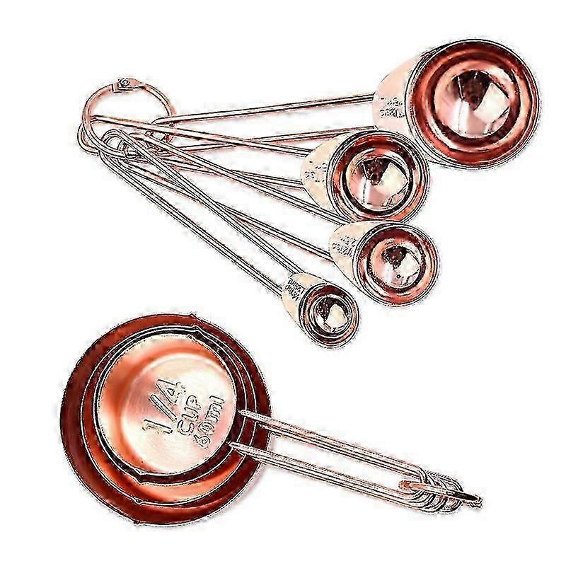 8 قطع ملاعق قياس الفولاذ المقاوم للصدأ