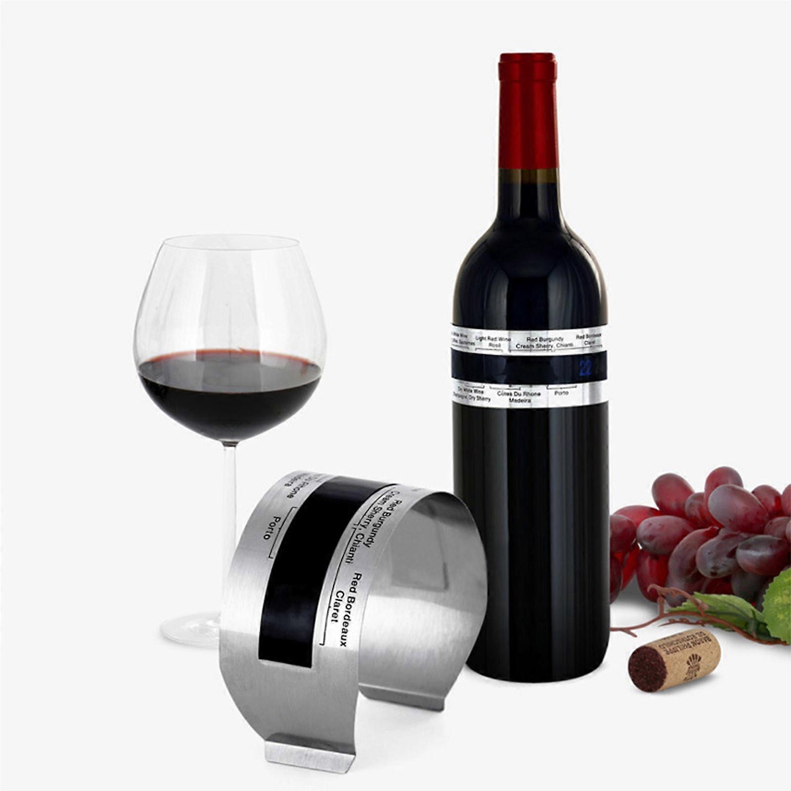 Creative Stainless Steel Digital Thermometer LCD Red Wine Temperature Sensor