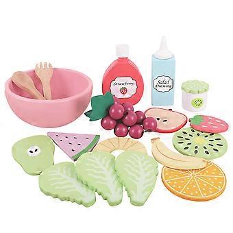 Pretend Play Food Set for Kids Kitchen Wood Cooking Playset Toy Learning Game for Toddlers Boys Girls Birthday Gift Multicolor