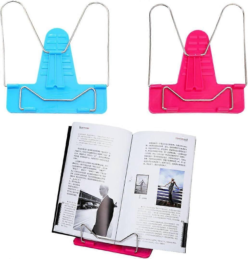 2Pcs Book Stand For Reading, Portable Book Holder
