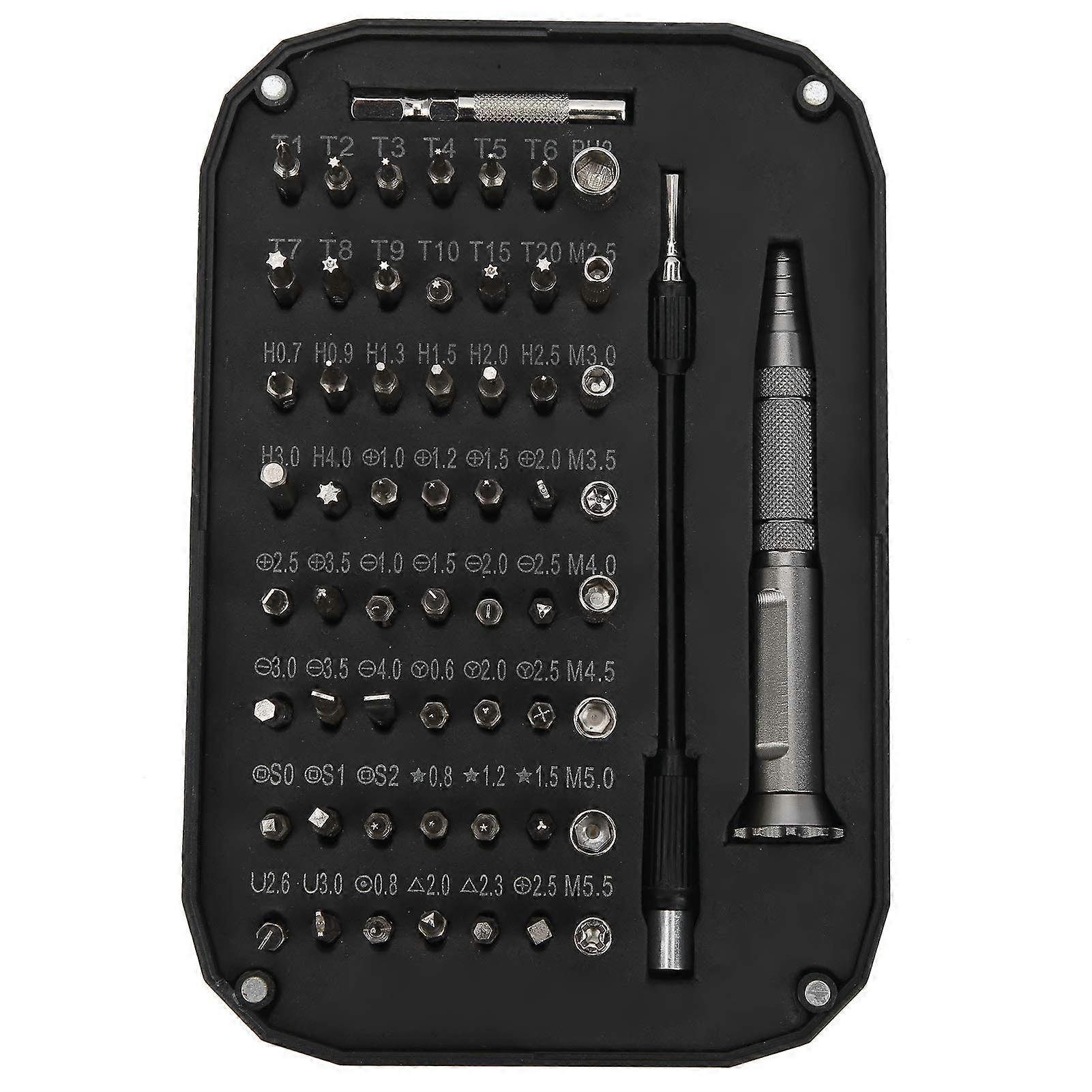 59 in 1 Screwdriver Set, Aluminum Alloy and Chrome Vanadium Steel, Manual Hardware Telecom Repair Tool Kit for PC, Phone and