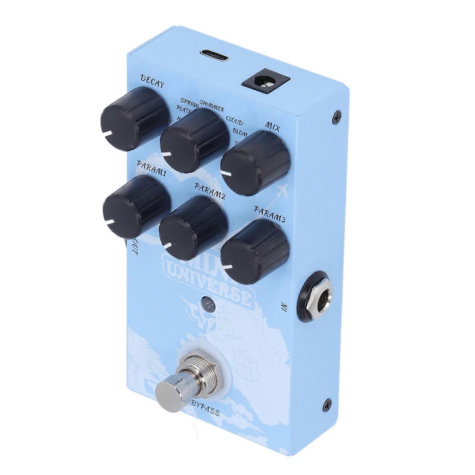 Guitar Effect Pedal 9 Reverb Types Warm Authentic Sound Digital Modeling Reverb Effect Pedal 