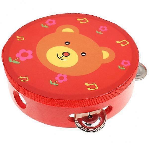 Lot de 4 à 15 tambourins en bois neufs, instrument de percussion musical - Ours