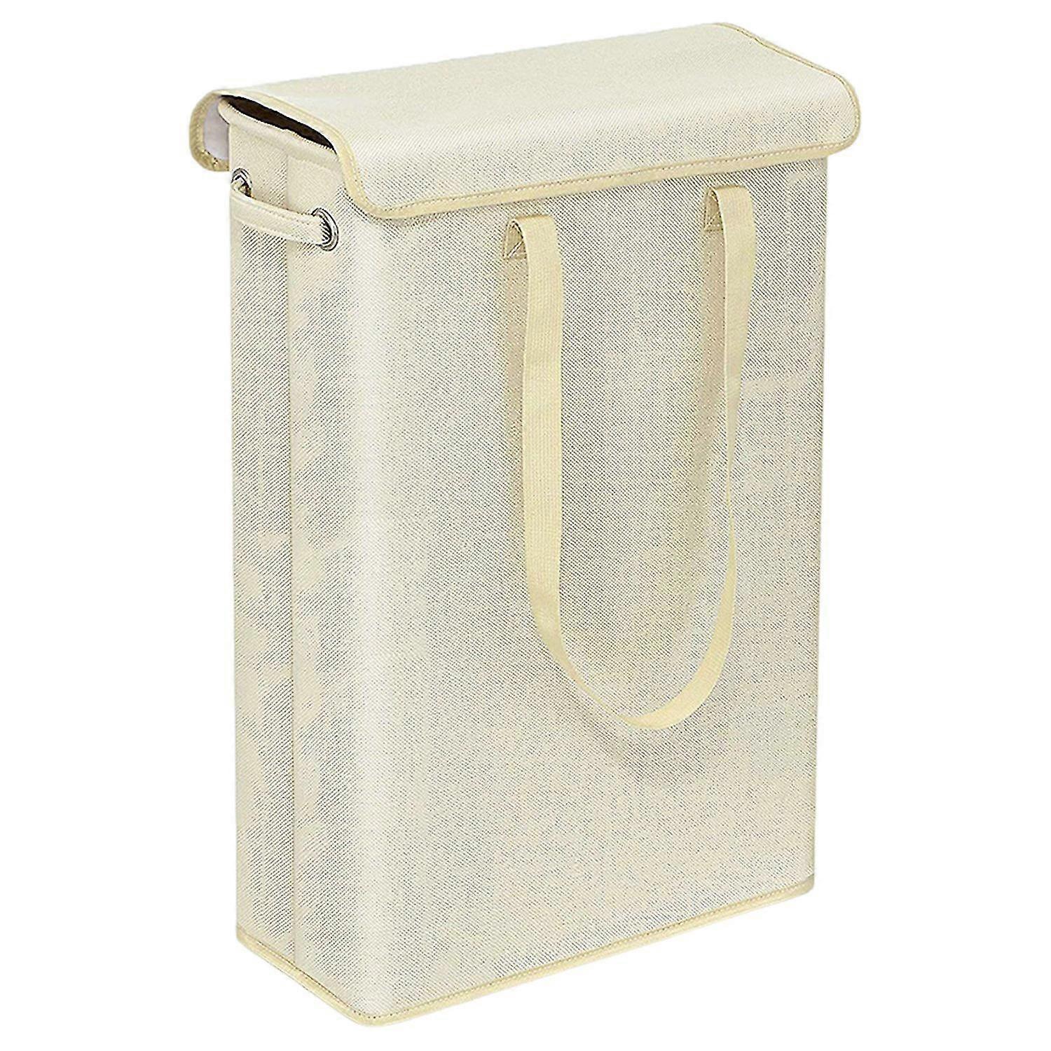 45L Slim Laundry Hamper for Dirty Clothes - Space Saving Large Capacity Clothes Storage Bin for Home