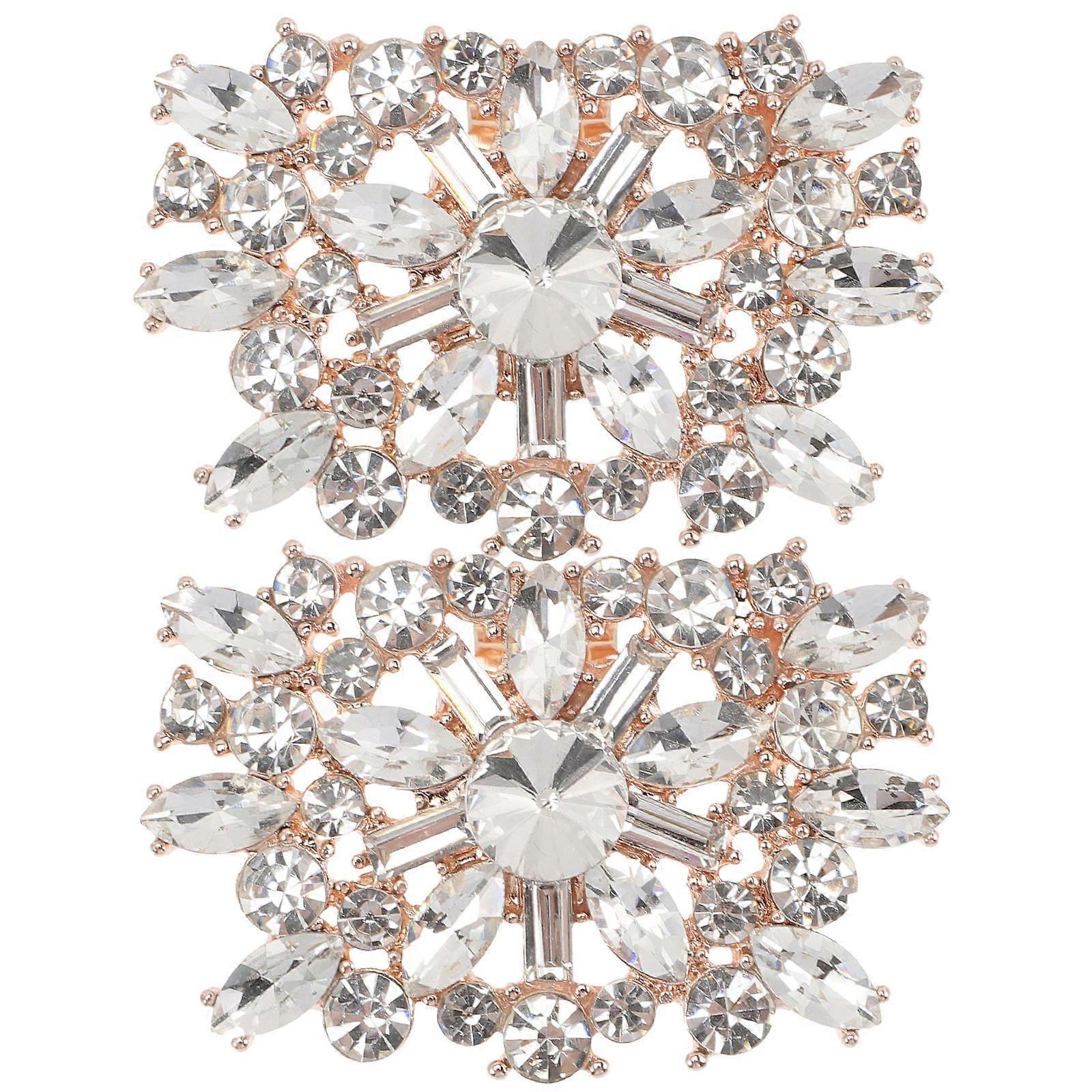 Durable Alloy Rhinestone Clips to Elevate Shoe Appearance