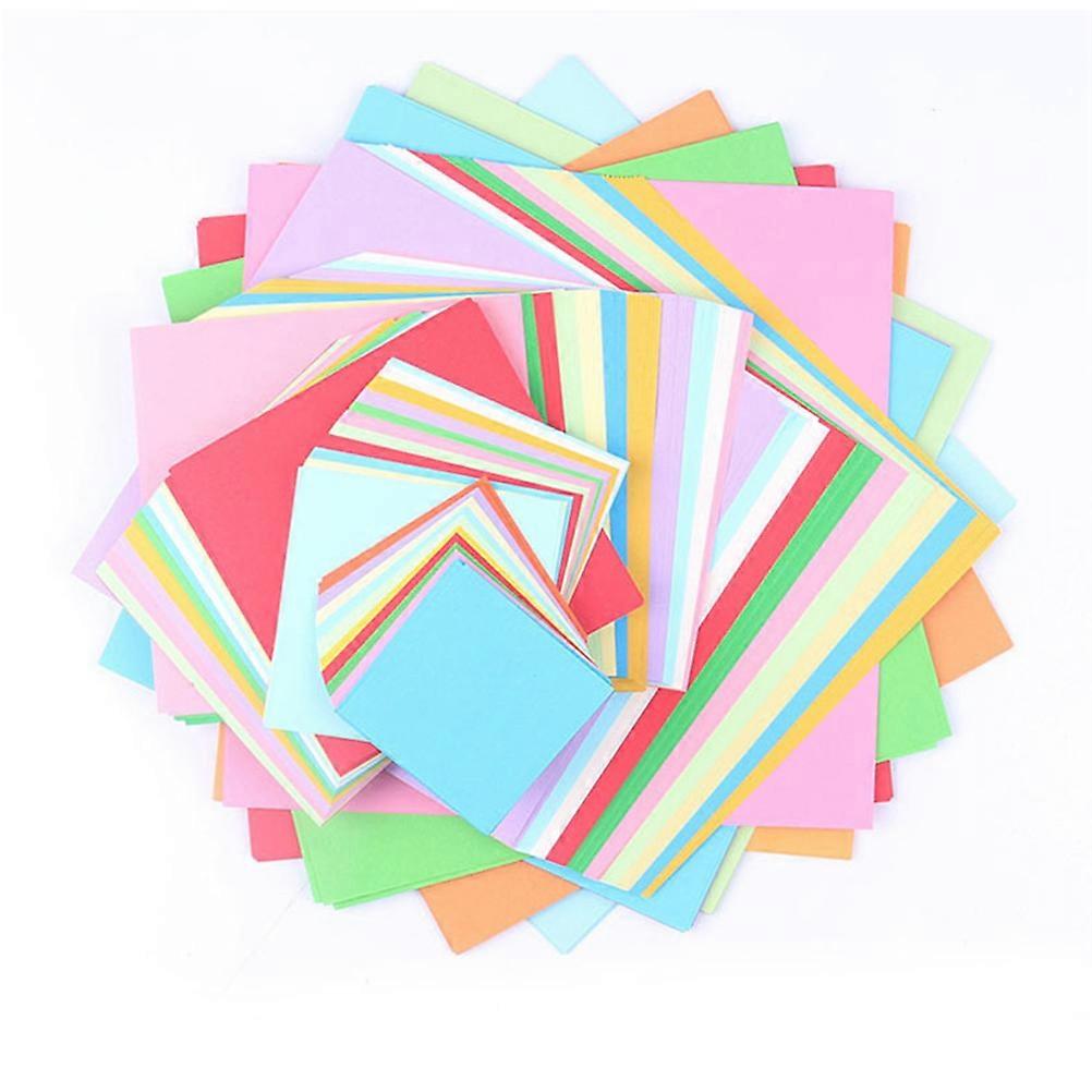 1000pcs Square Origami Paper 10 Colors Colored Square Paper for DIY Craft Manual Paper Cutting Mixed Color