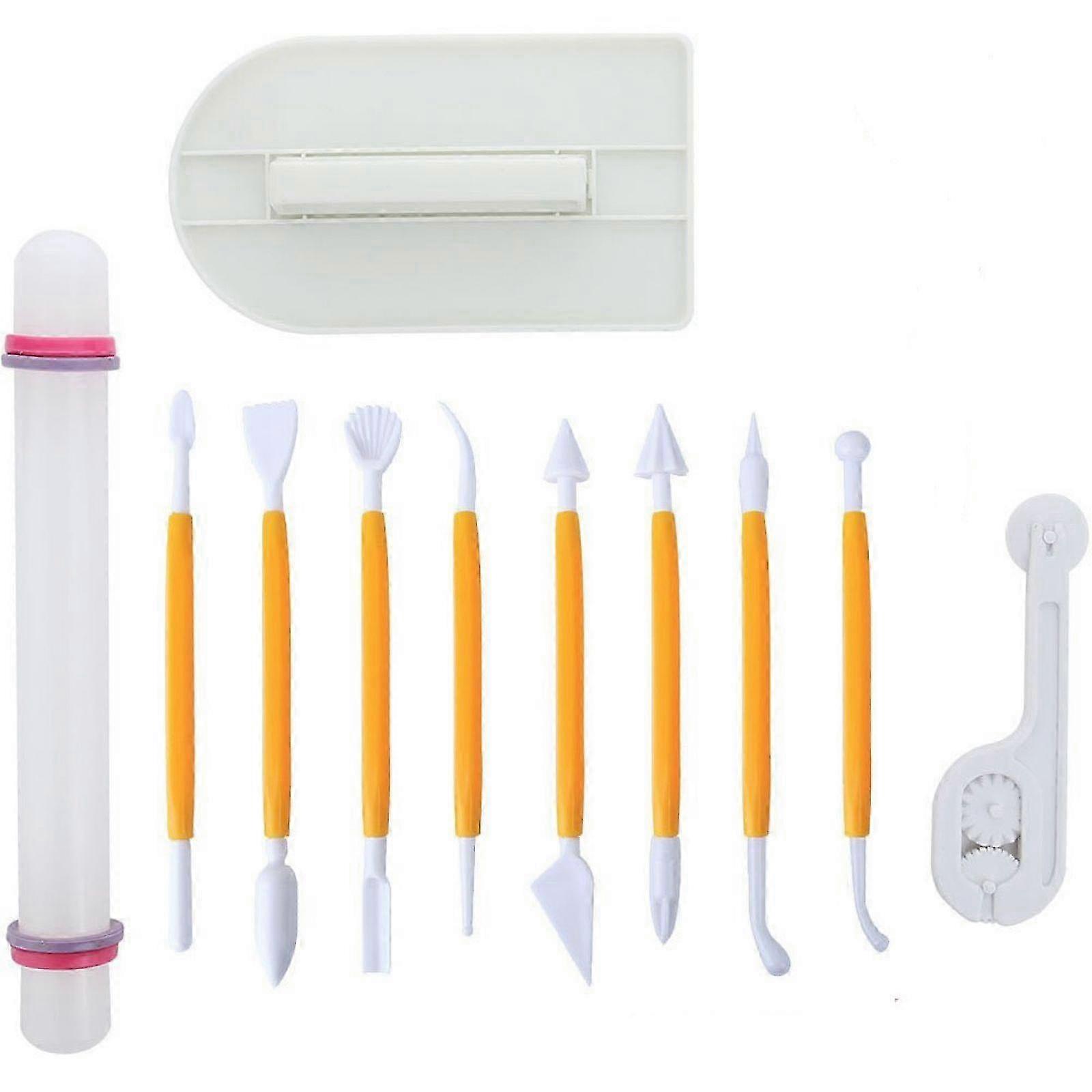 Multi-Function Cake Supplies, Cake Decorating Tool Kit Non-Stick Food Grade Plastic for Professional  Beginner Friendly