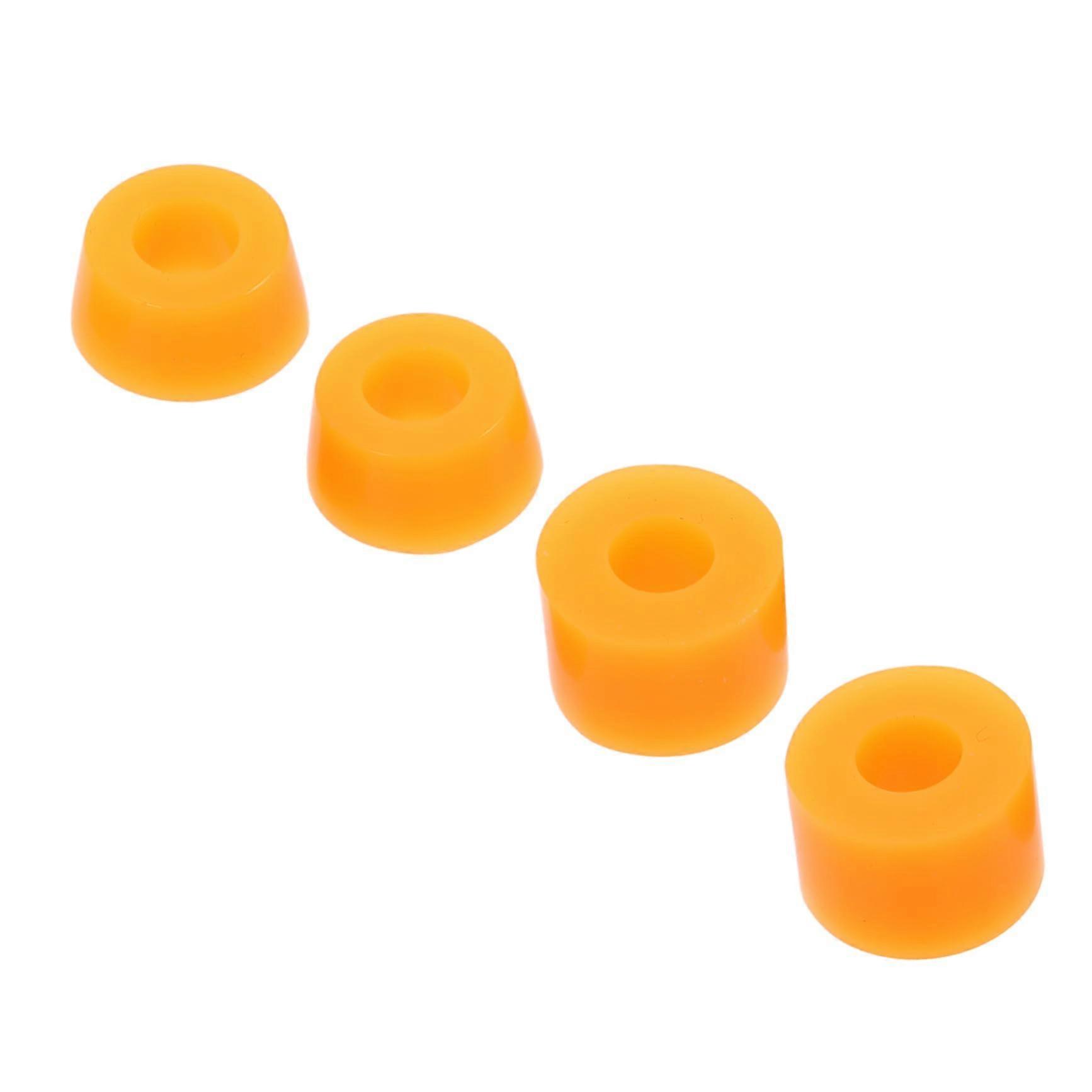 Skateboard Shock Pads 4 Pack Riser Pads for Enhanced Cushioning PU Material Orange Compatible with All Skateboards