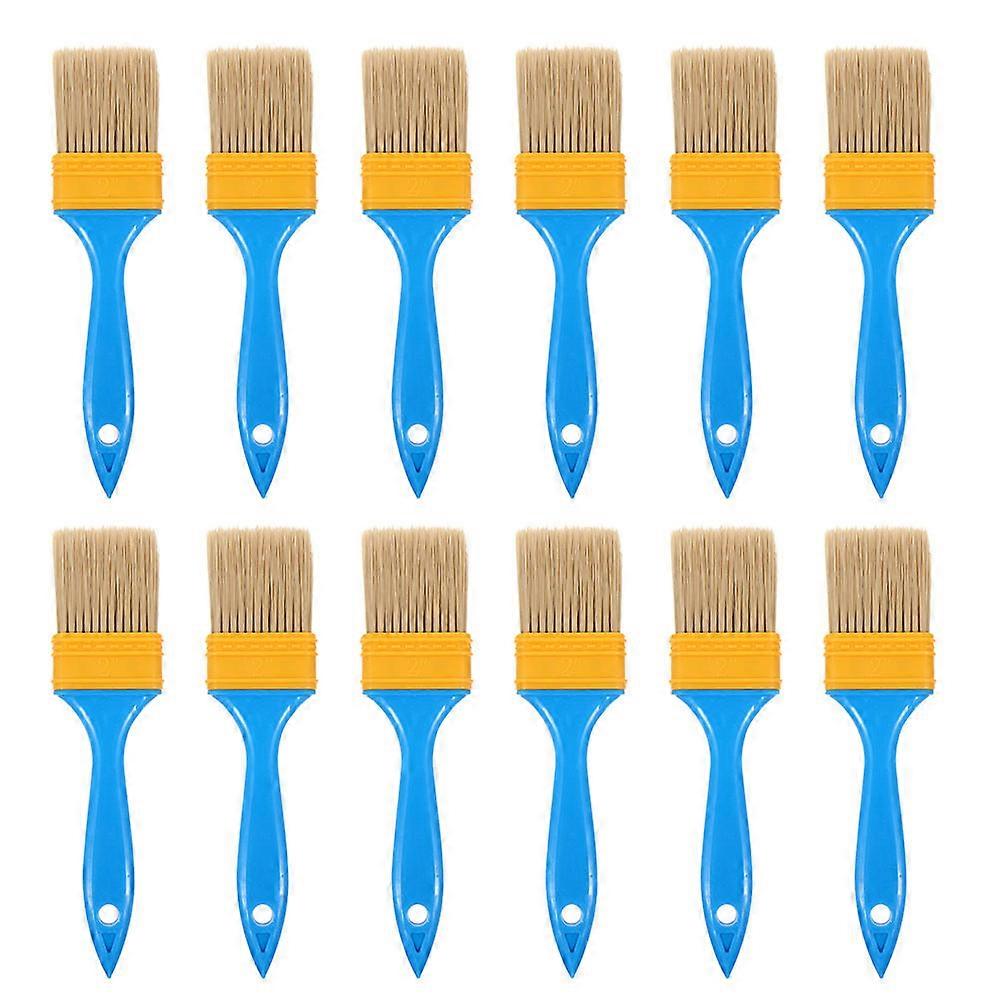 Detail Paint Brush Set BBQ Coating Long Handle 25Pcs Blue