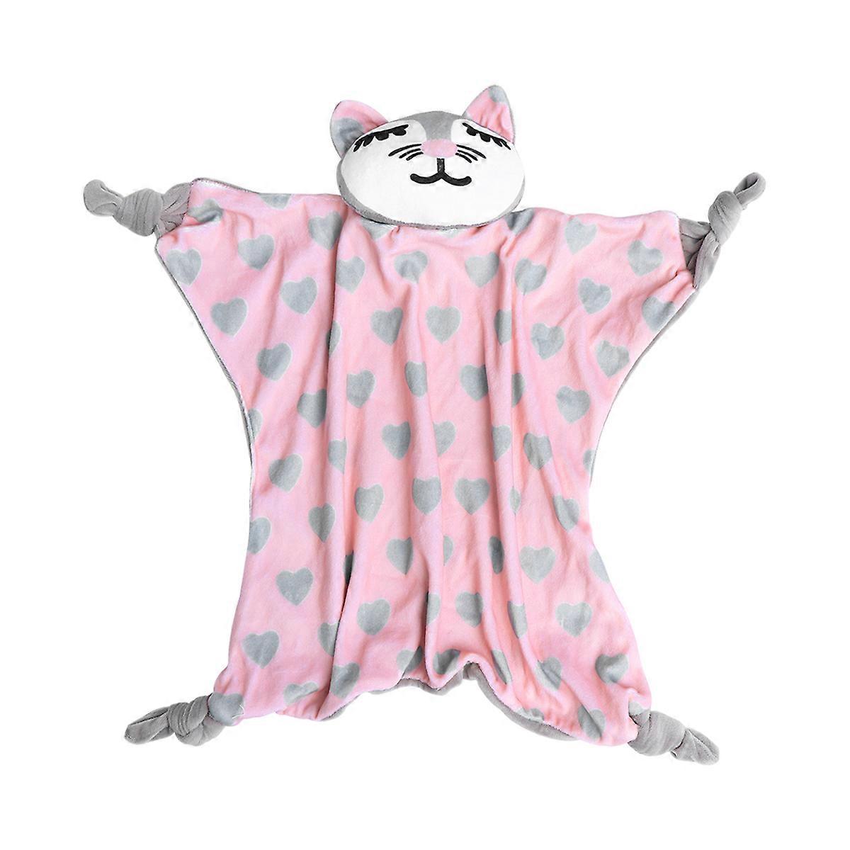 Toddler Toys Baby Snuggle Stuffed Animals Cat Shape Plush Toys For Children Sleeping 40x53x4.5cm Touch And Visual Development 1Pcs
