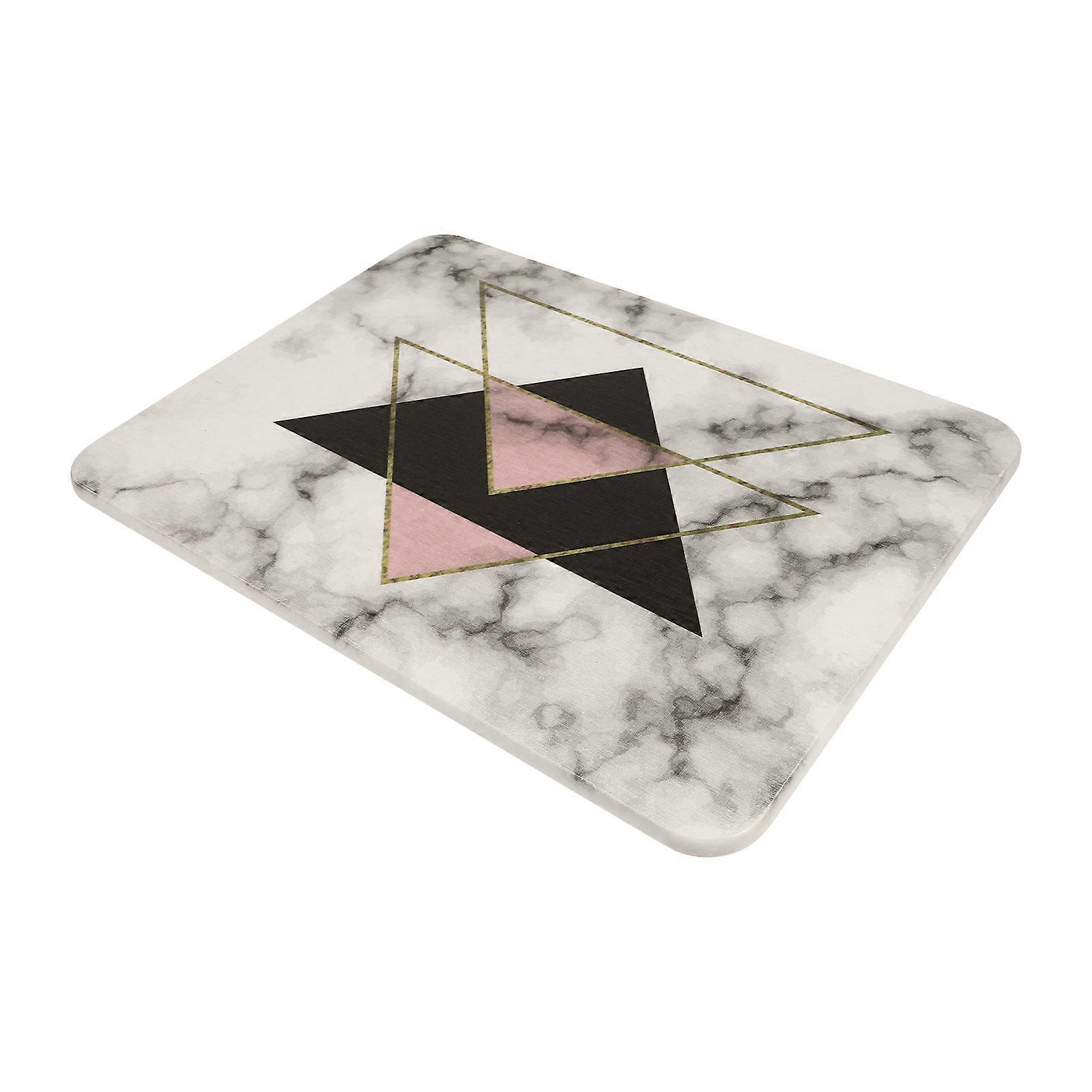 Non-Slip Floor Pad Fast Drying Bathroom Mat Quartz Sand Synthetic Material 40x60x0.9cm 1Pack