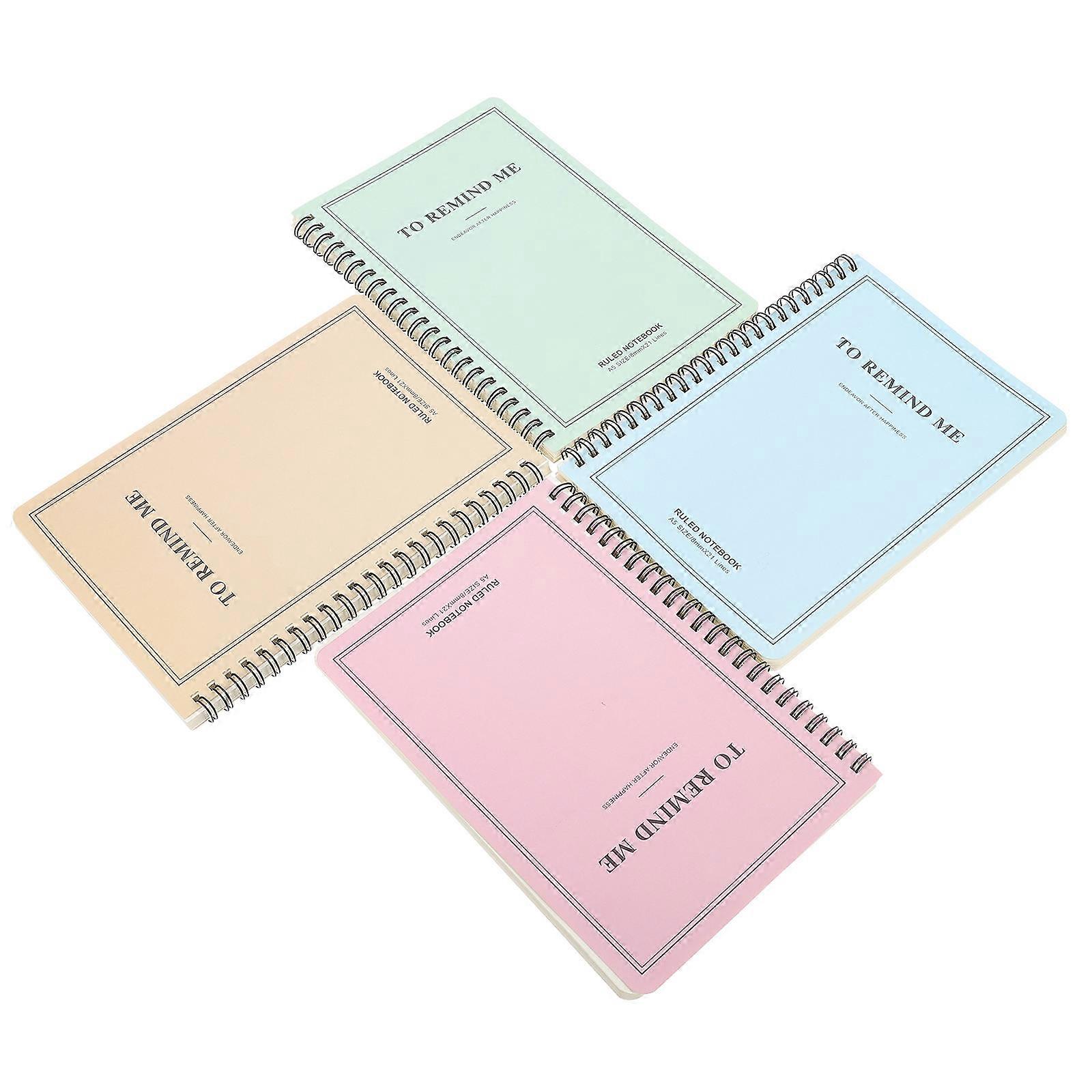 Student Notebook Creative Coil Notepads for Schedule Planning 4Pcs