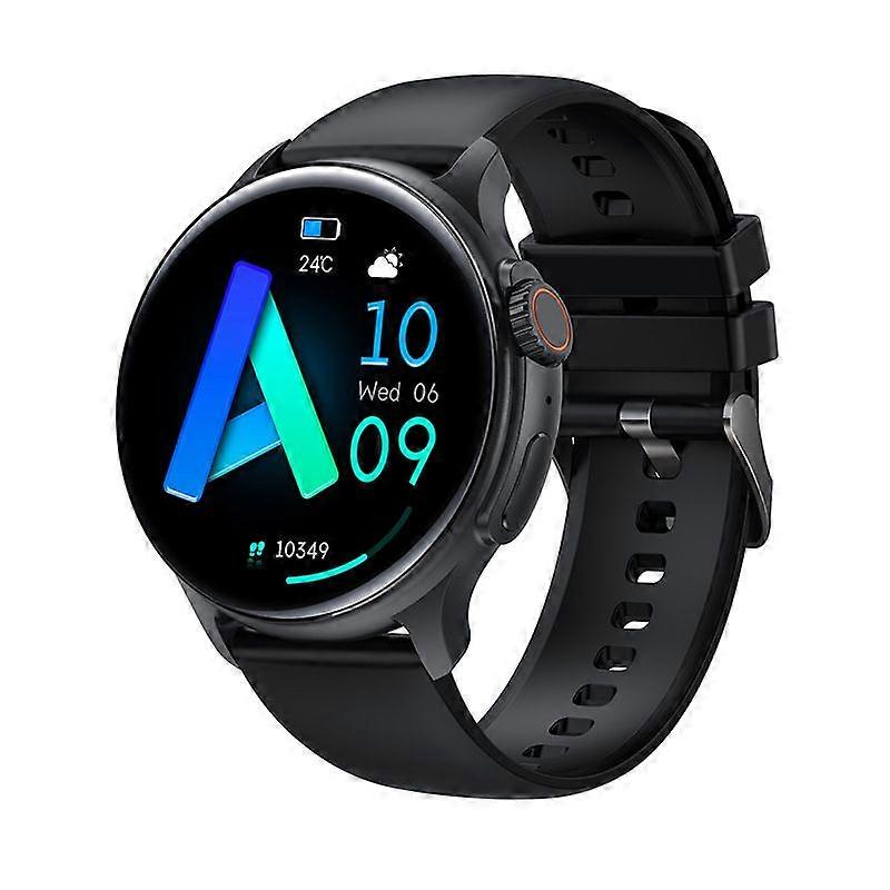 Smart watch, 1.43 inch HD AMOLED display, 100+ sports modes, IP68 deep waterproof, Black