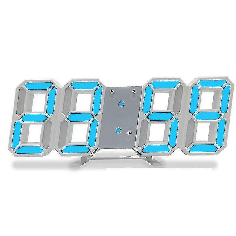 Smart Multi-function Alarm Clock Led Display 3d Multi-color Temperature Large Screen Electronic Clock Edition 0619