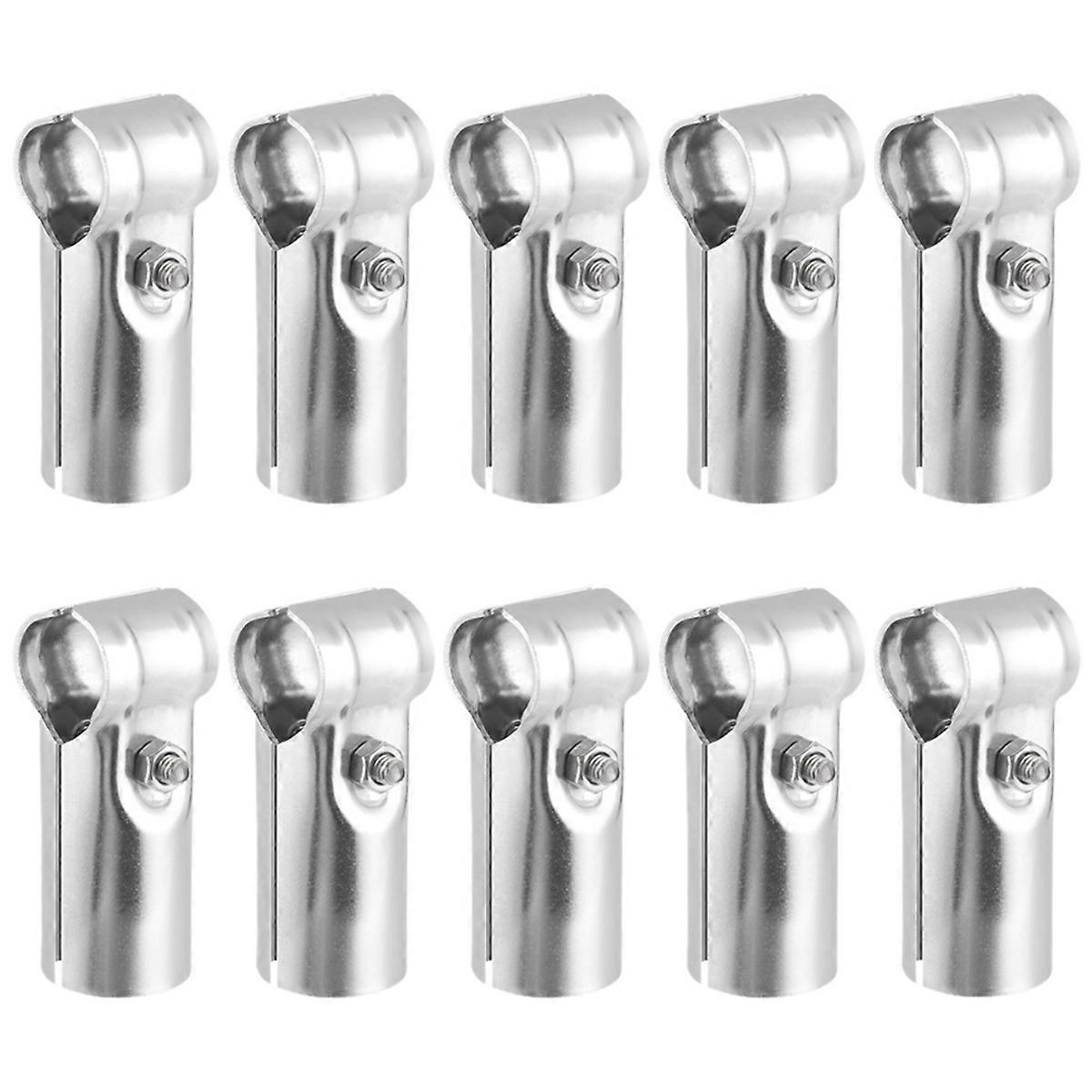 10 Packs T Pipe Clamps Heavy-Duty 201 Stainless Steel T Pipe Clamps