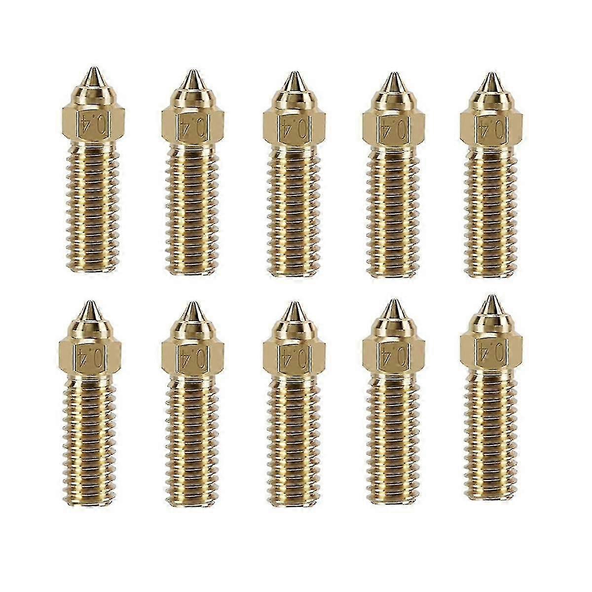 10PCS K1真鍮ノズルキット、K1およびK1 Max 3Dプリンター用の0.4mm高速
