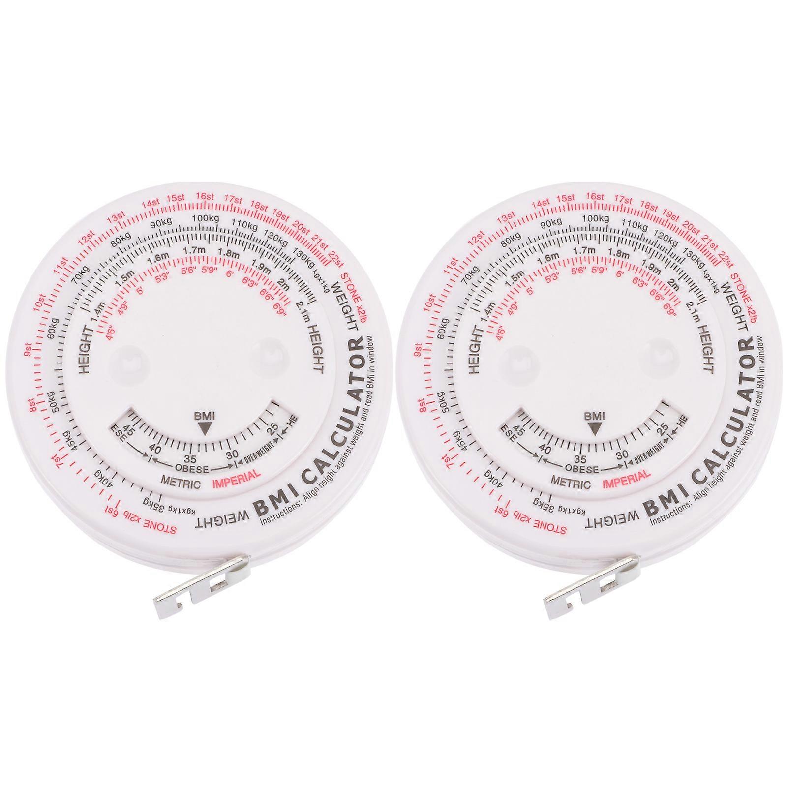 Body BMI Measuring Tape – Retractable Waist Tape for Accurate BMI and Waist Measurement, Lightweight and Durable for Home, Hospital, and Clinic Use