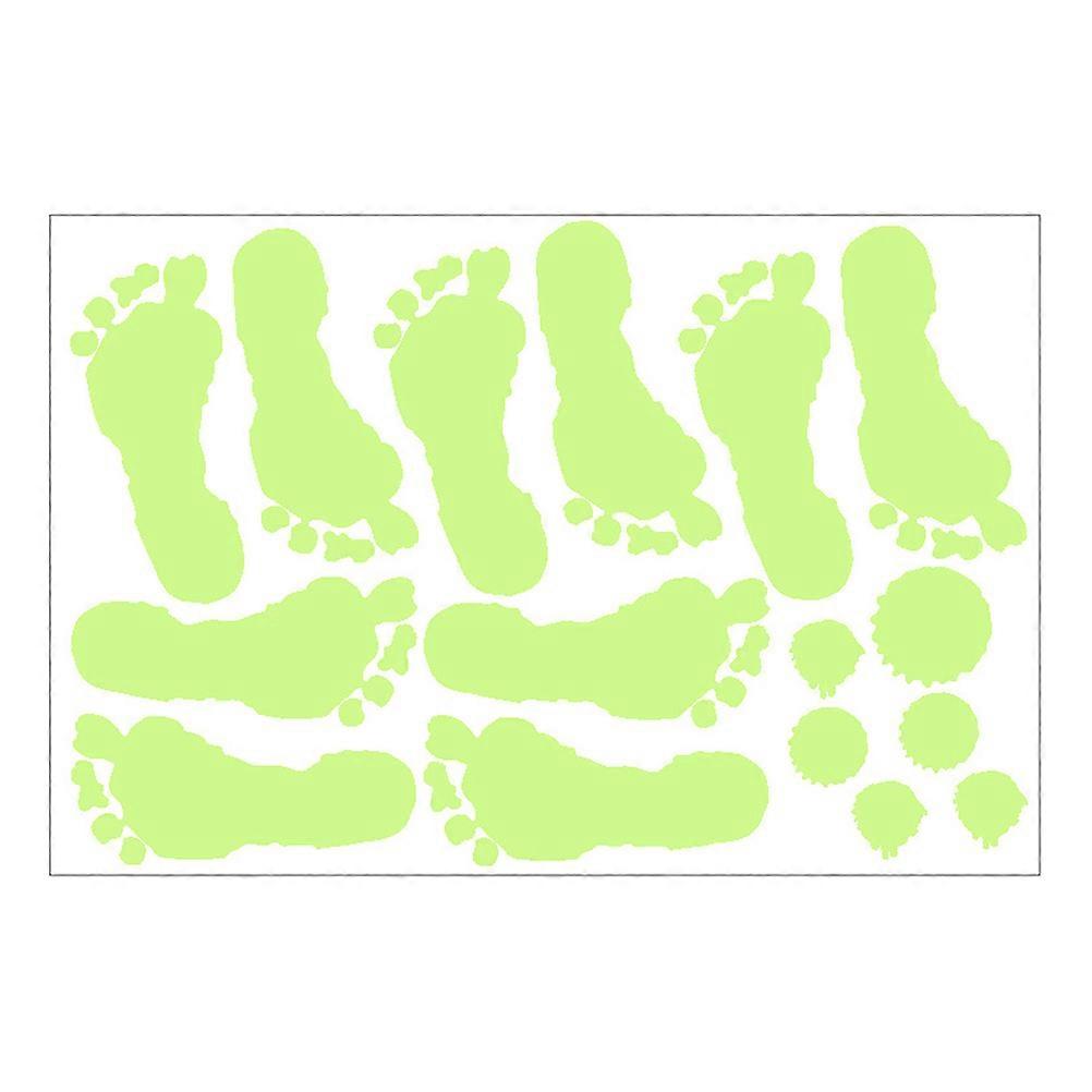 Halloween Luminous Footprint Stickers Glow in the Dark Spooky Window Clings for Walls, Floors, and Glass Party Decorations