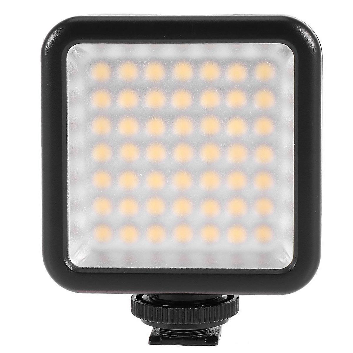 Portable Photography Lighting 49 LED Fill Light 6000K for Mobile Photography Emergency Situations Black 1Pcs