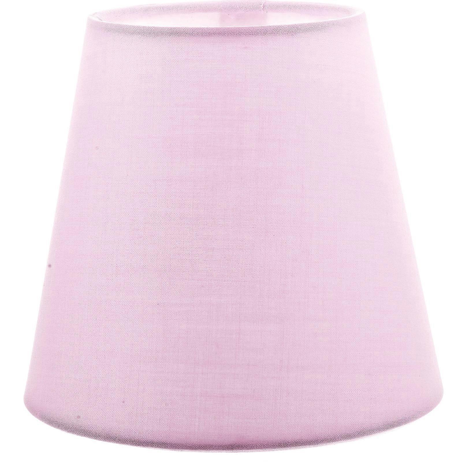 Replacement Lamp Shades Small Lampshades Clip On Bulb Light Cover Cloth Pink 14X14X13CM For Room 1Set