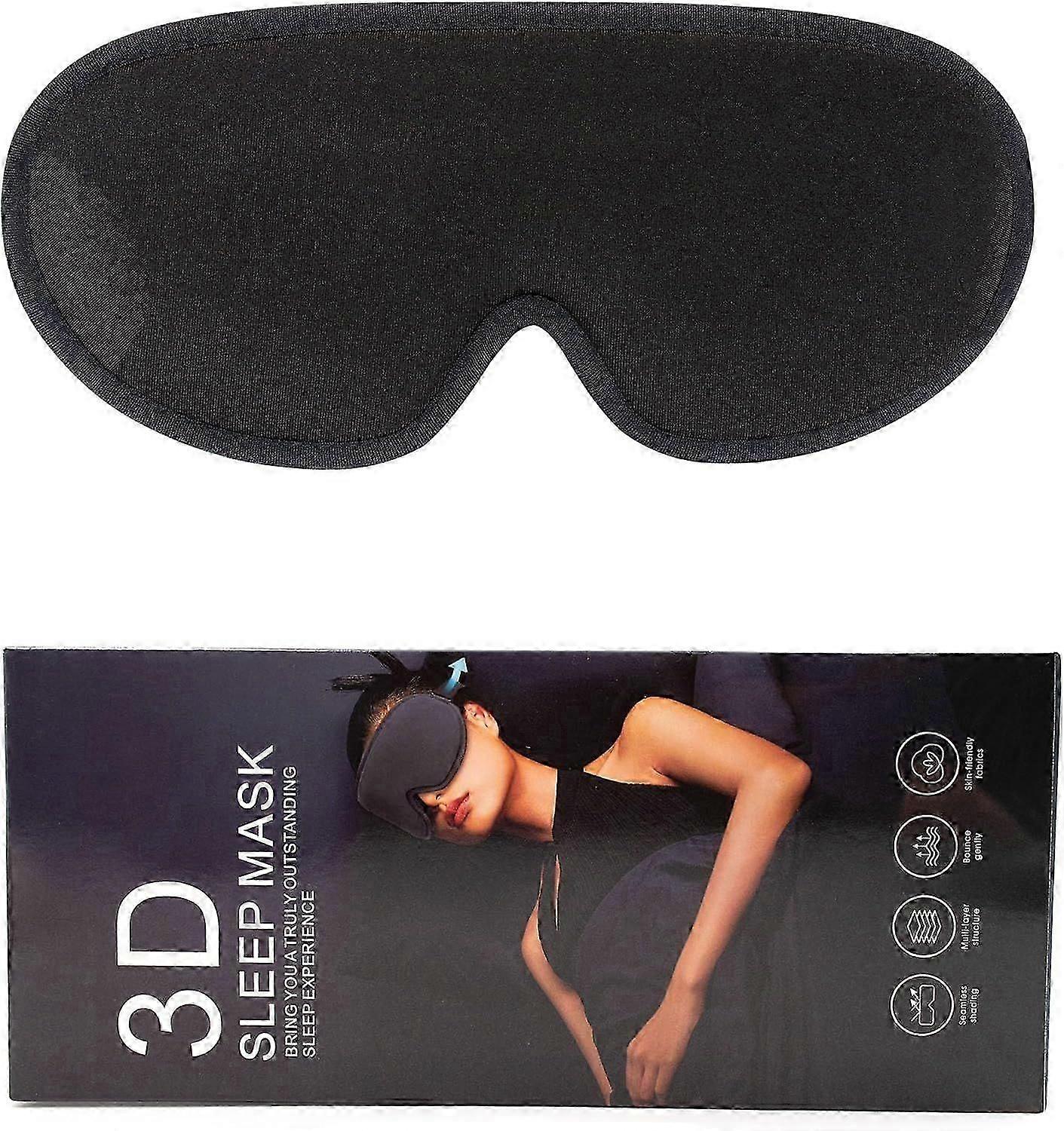 2025 Latest Model Sleep Mask for Side Sleeper, 100% Light Blocking 3D Sleeping