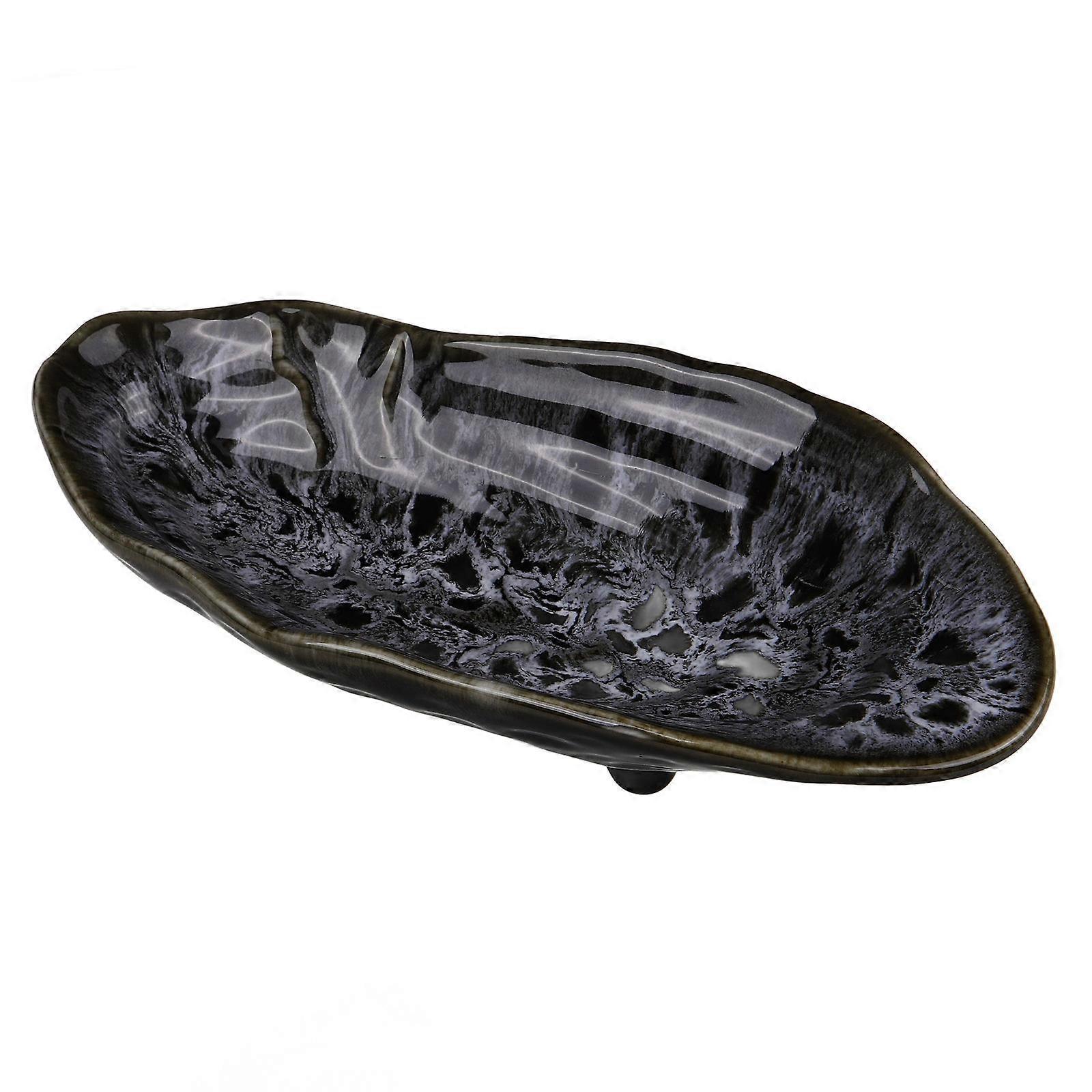 Ceramic Butterfly Feeding Tray Large Capacity Bee Feeder Water Dish Outdoor Garden Decor Unique Oyster Shell Design For Attracting Birds Bees