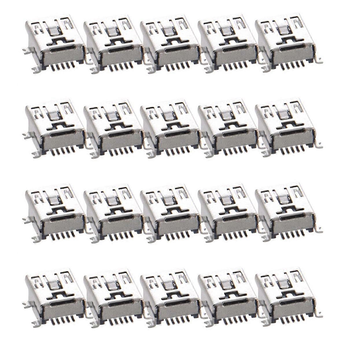 5 Pcs USB Type B Female Port 5-Pin 180 Degree SMD SMT PCB Jack Socket