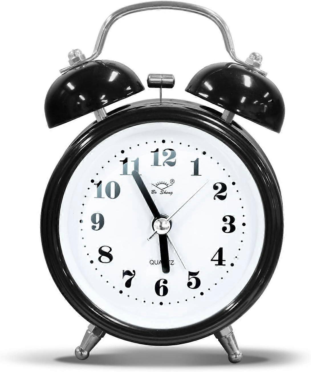 4 inches (about 10.2 cm) dual bell alarm clock retro dial alarm clocks for heavy sleepers
