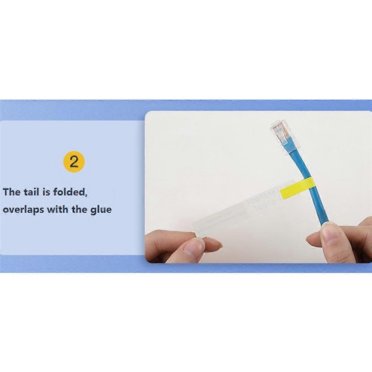 D11 Label Machine Sticker Cable Label Flag Pigtail Network Cable Label Paper Thermal, Waterproof La