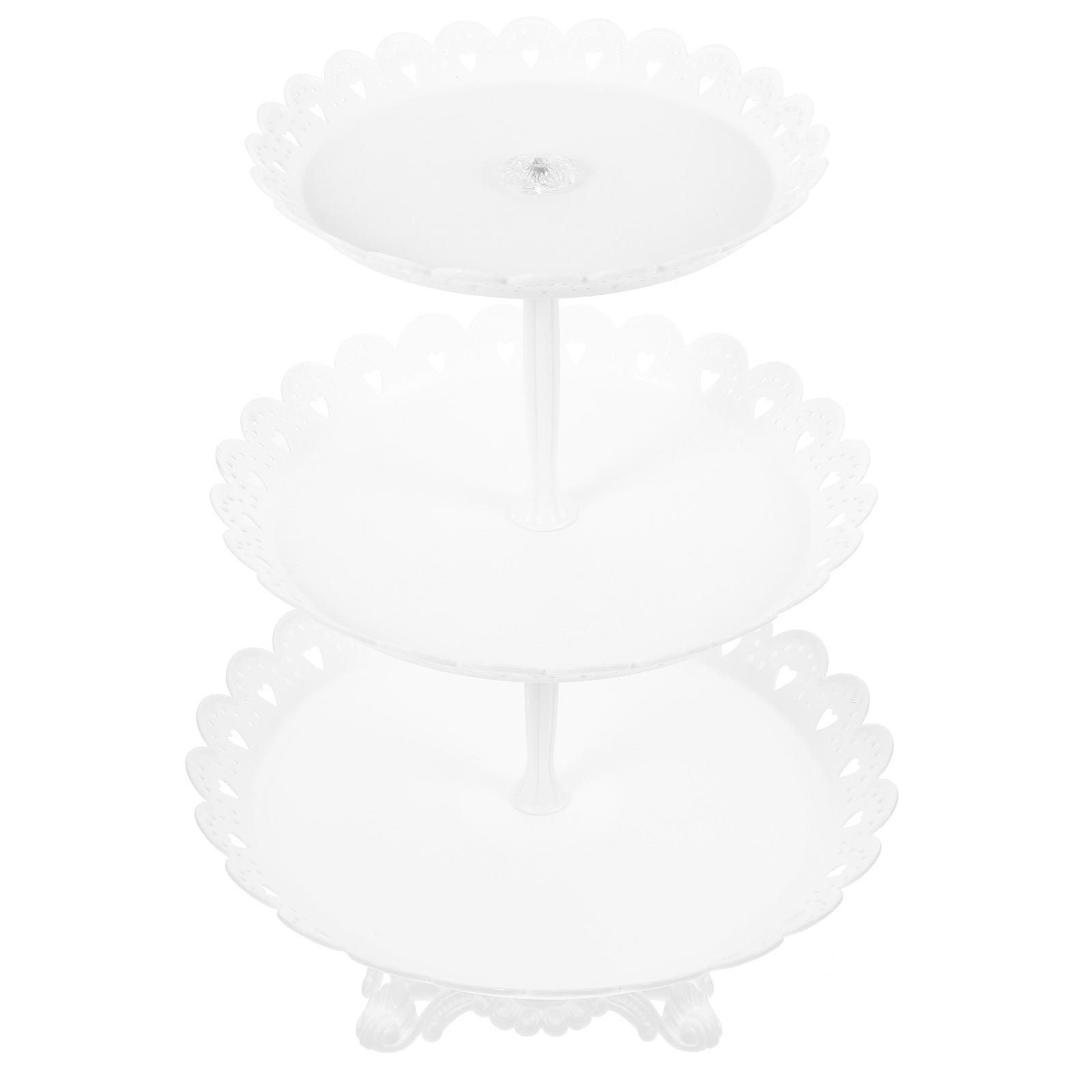 Cake Tray Cupcake Stand Multilayer Storage Party 33.5X26X26CM Food Display 1Set